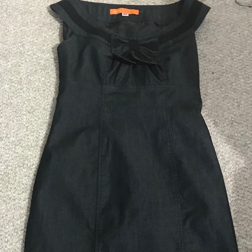 Cynthia Steffe Dress  S denim black stretch sheath